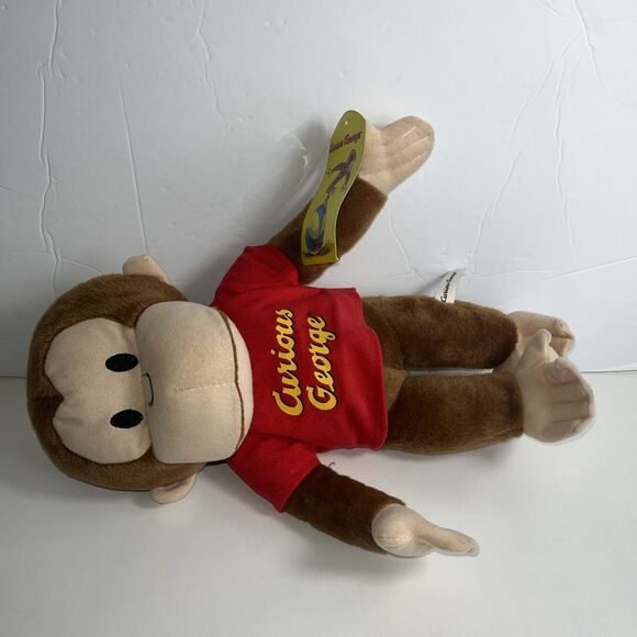 Zoobies Curious George 22  Plush Zipper Storage Carrier Holder 2011 New - Picture 1 of 8